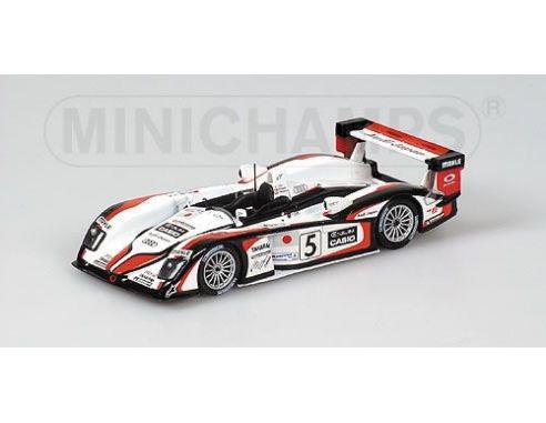 Minichamps PM433041305 AUDI R 8 N.5 WINNER LE MANS 2004 1:43 Modellino