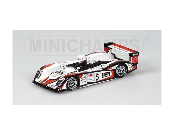 Minichamps PM433041305 AUDI R 8 N.5 WINNER LE MANS 2004 1:43 Modellino