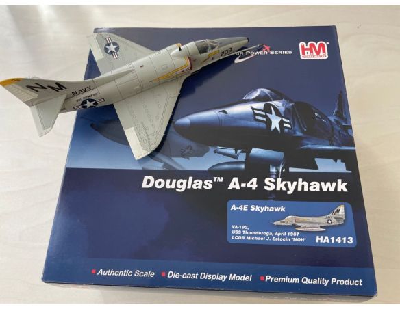 Hobby Master 1413 A-4E Skyhawk VA-192 Uss Ticonderoga Aprile 1967 SCATOLA ROVINATA