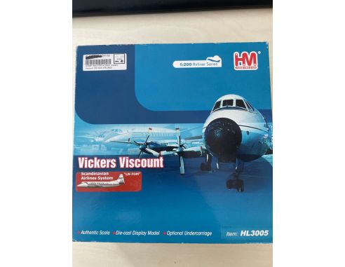 Hobby Master Hl 3005 Vickers Viscount 700 Sas Airlines Modellino 1:200 SCATOLA ROVINATA