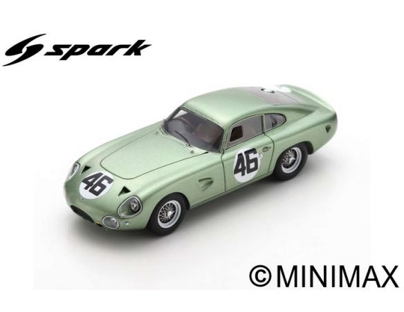 SPARK MODEL S3688 ASTON MARTIN DP214 N.46 WINNER COPPA INTER MONZA 1963 R.SALVADORI 1:43 Modellino