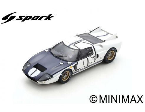 SPARK MODEL S4532 FORD GT40 MK2 N.1 LM 1965 K.MILES-B.MC LAREN 1:43 Modellino