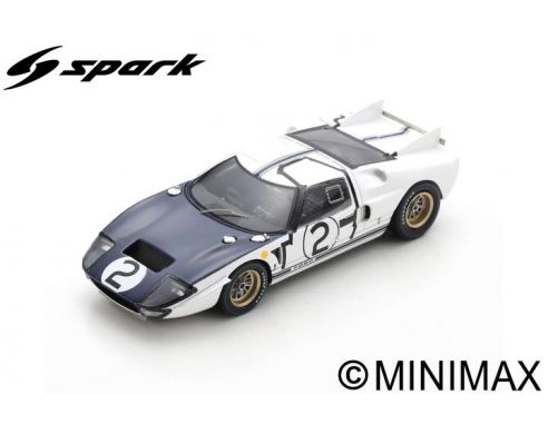 SPARK MODEL S4533 FORD GT40 MK2 N.2 LM 1965 P.HILL-C.AMON 1:43 Modellino