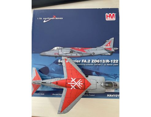Hobby Master 4101 Sea Harrier FA.2 ZD613/R-122 1:72 Modellismo SCATOLA ROVINATA