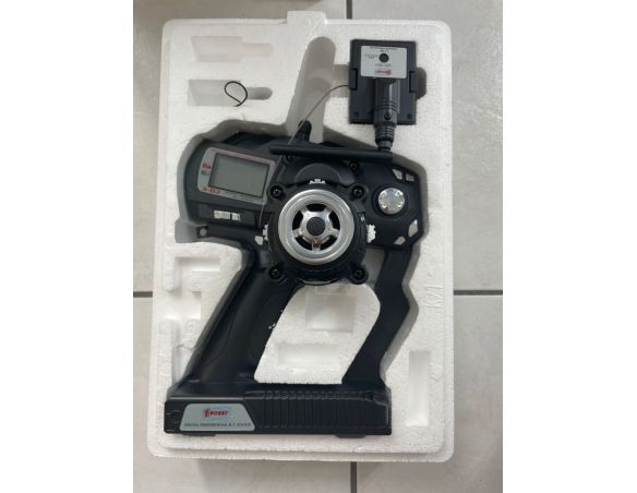 1 First Hobby 3-DJ Hf3000 Radiocomando Professionale Senza Manuale SCATOLA ROVINATA Modellismo