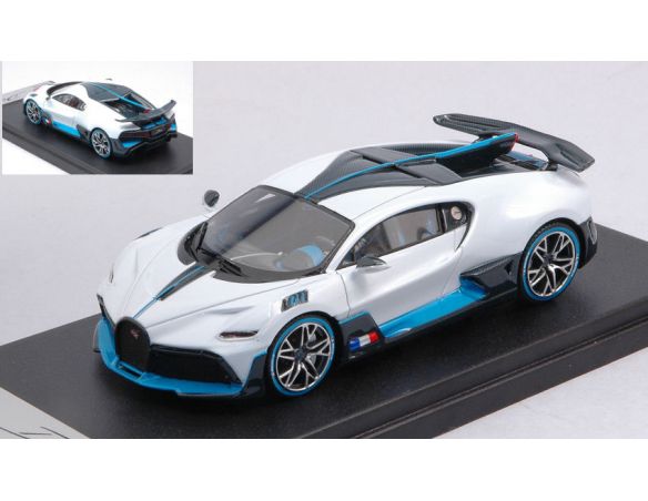 LOOKSMART LS497B BUGATTI DIVO GLOSSY QUARTZ WHITE  1:43 Modellino