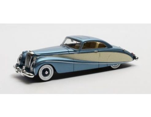 MATRIX SCALE MODELS MX50402-022 DAIMLER DE36 FHC BLUE CLOVER HOOPER 1953 MET.BLUE 1:43 Modellino