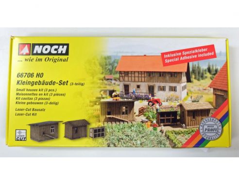 Noch 66706 Kit 3 Gabbie per Animali Modellino SCATOLA ROVINATA