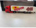 Herpa 451260 Man Tga Box Semitrailer Nippon Magic Modellino SCATOLA ROVINATA