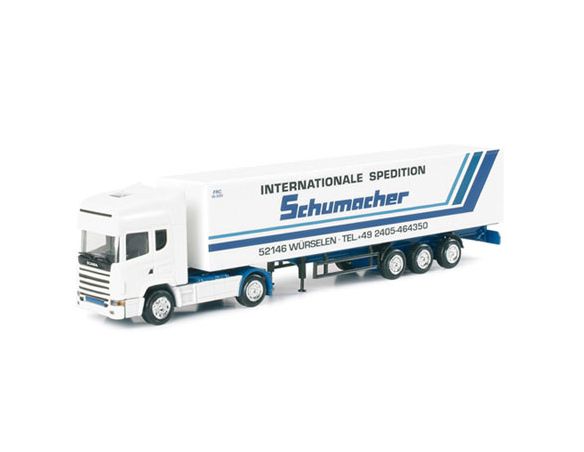 Herpa 451666 Scania TL box Schumacher Magic Modellino Scatola rovinata