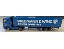 Herpa 452434 Mercedes Benz Actros Lh Planen-Sattelzung Wiedmann & Winz SCATOLA ROVINATA
