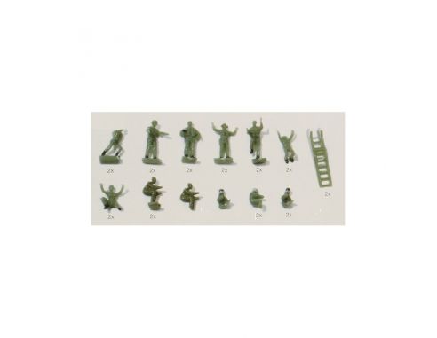 Herpa 551663 Accessori Air Force Personnel 1/200 Modellino SCATOLA ROVINATA