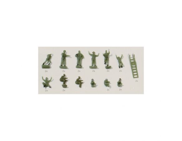 Herpa 551663 Accessori Air Force Personnel 1/200 Modellino SCATOLA ROVINATA