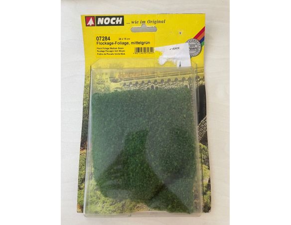 Noch 07284 Foglio Fiocchi Verde Medio 24x15 cm SCATOLA ROVINATA