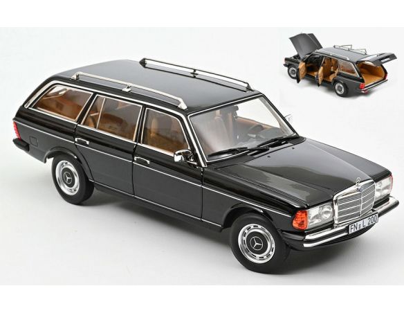 NOREV NV183735 MERCEDES 200 T 1982 BLACK 1:18 Modellino