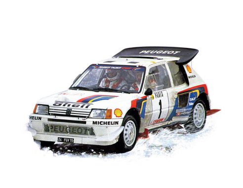 NOREV NV184863 PEUGEOT 205 T16 N.1 MONTE CARLO 1986 T.SALONEN-S.HARJANNE 1:18 Modellino