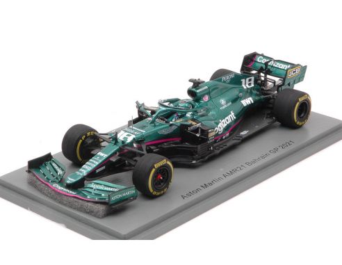 SPARK MODEL S7673 ASTON MARTIN AMR21 LANCE STROLL 2021 N.18 BAHRAIN GP 1:43 Modellino