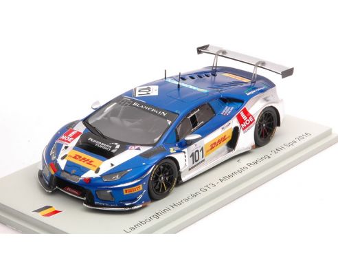 SPARK MODEL SB292 LAMBORGHINI HURACAN GT3 N.101 24 H SPA 2016 BABINI-ZAMPIERI-NIEDERHAUSER Modellino