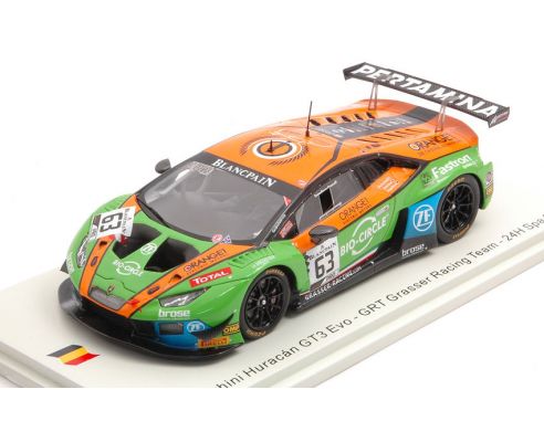 SPARK MODEL SB316 LAMBORGHINI HURACAN GT3 N.63 24 H SPA 2019 BORTOLOTTI-INEICHEN-ENGELHART Modellino
