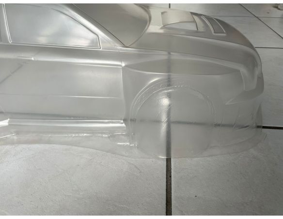 Carrozzeria Trasparente Scala 1/8 da Forare PRODOTTO ROVINATO