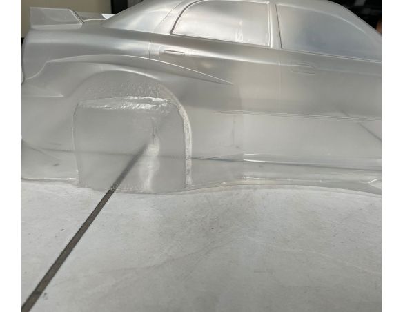 Carrozzeria Trasparente Scala 1/8 da Forare PRODOTTO ROVINATO