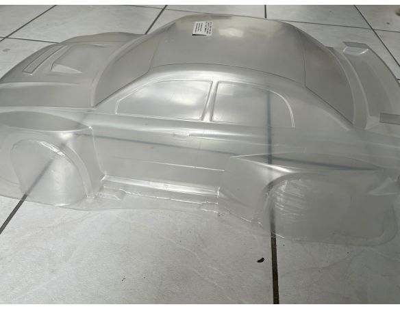Carrozzeria Trasparente Scala 1/8 da Forare PRODOTTO ROVINATO