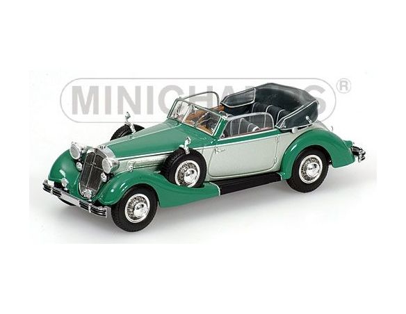Minichamps PM436012034 HORCH 853 CABRIO 1938 GREEN 1:43 Modellino
