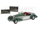 MINICHAMPS 436014205 HORCH 855 SPECIAL ROADSTER 1938 SILVER & GREEN Modellino