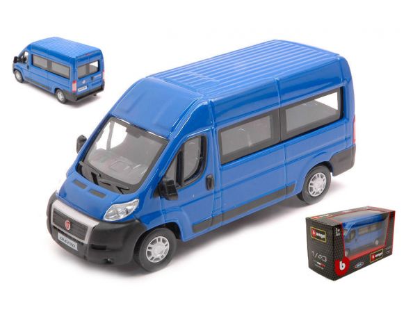 BBURAGO BU30330BL FIAT DUCATO BUS BLUE 1:43 Modellino