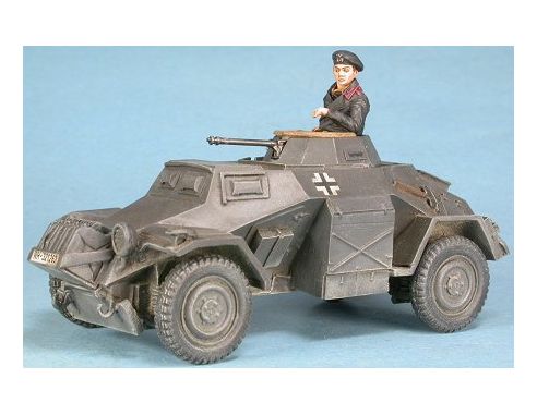 Gasoline MF 48502 Autoblindato Tedesco con Ufficiale Francia 1940 SCATOLA ROVINATA
