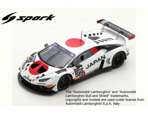SPARK MODEL S9607 LAMBORGHINI HURACAN GT3 N.519 WINNER FIA GT VALLELUNGA 2019 HAMAGUCHI-SA Modellino