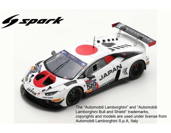 SPARK MODEL S9607 LAMBORGHINI HURACAN GT3 N.519 WINNER FIA GT VALLELUNGA 2019 HAMAGUCHI-SA Modellino