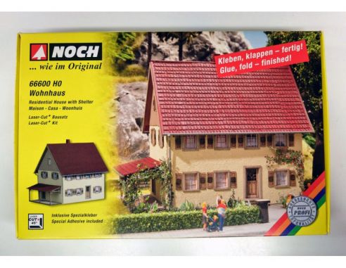 Noch 66600 Residence con Portico 16.8x9.8x9.4 cm SCATOLA ROVINATA