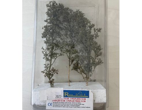 Erdecor 2022 Set 3 Alberi da Pioppo 20 cm SCATOLA ROVINATA