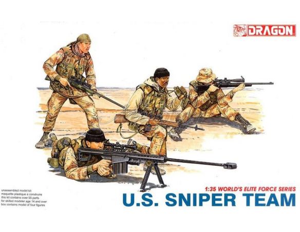 DRAGON D3016 US SNIPERS TEAM 1:35 Modellino