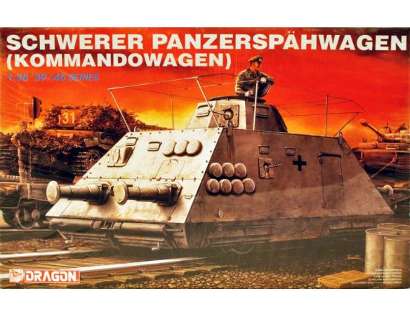 DRAGON D6071 SCHWERER PANZERSPAHAGEN KOMMANDOWAGEN KIT 1:35 Modellino