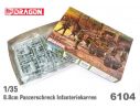 DRAGON D6104 PANZERSCHRECK INFANTERIEKARRE KIT 1:35 Modellino