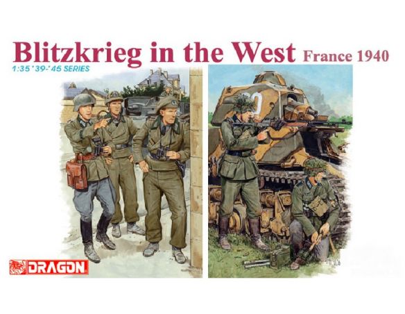 DRAGON D6347 BLITZRIEG WEST FRANCE KIT 1:35 Modellino