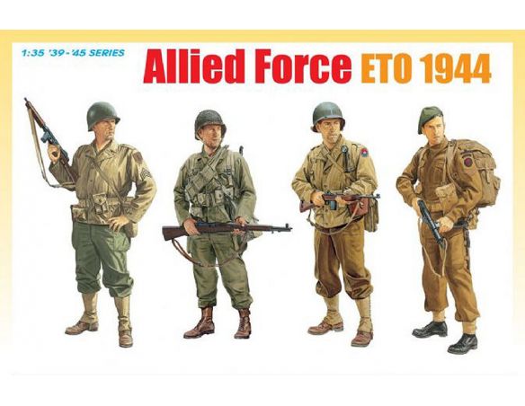 DRAGON D6653 ALLIED FORCE ETO 1944 KIT 1:35 Modellino