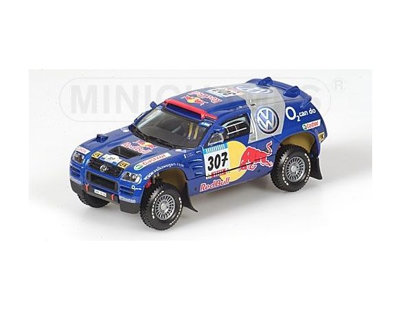 MINICHAMPS 436055307 VOLKSWAGEN RACE TOUAREG SABY RALLY BARCELONA-DAKAR 2005 Modellino