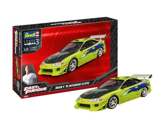 REVELL RV07691 FAST & FURIOUS - BRIAN'S 1995 MITSUBISHI ECLIPSE   KIT 1:25 Modellino