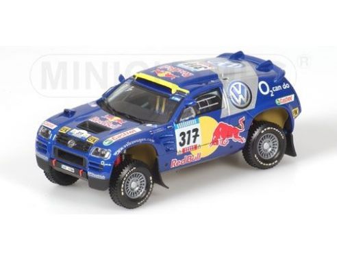 MINICHAMPS 436055317 VOLKSWAGEN TOUAREG DAKAR 2005 R. GORDON Modellino