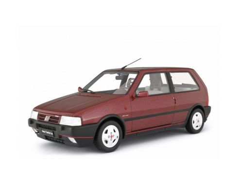 LAUDO RACING LM104G FIAT UNO TURBO 2 SERIE MK2 RACING 1992 MET.RED 1:18 Modellino