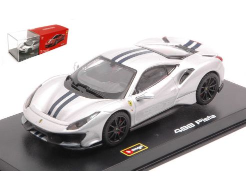 BBURAGO BU36910W FERRARI 488 PISTA 2018 WHITE SIGNATURE SERIES 1:43 Modellino