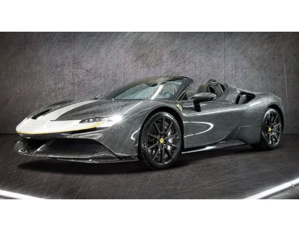 LOOKSMART LS522E FERRARI SF90 SPIDER GRIGIO FERRO MET.1:43 Modellino