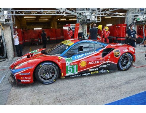LOOKSMART LSLM106 FERRARI 488 GTE EVO N.51 AF COR.2nd LM 2020 CALADO-PIER GUIDI-SERRA 1:43 Modellino