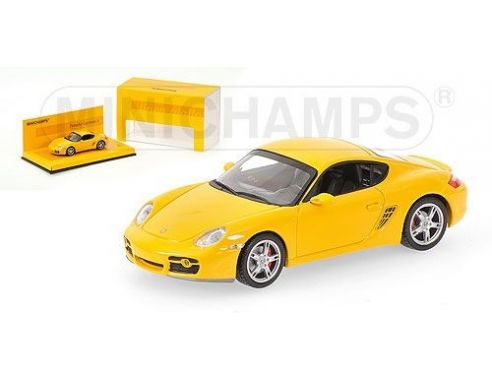 MINICHAMPS 436065620 PORSCHE CAYMAN S 2008 YELLOW LINEA GIALLO Modellino