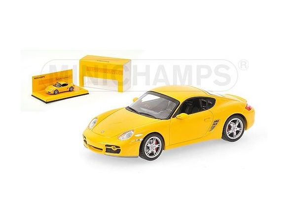 MINICHAMPS 436065620 PORSCHE CAYMAN S 2008 YELLOW LINEA GIALLO Modellino