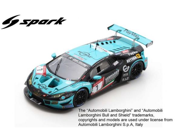 SPARK MODEL SG576 LAMBORGHINI HURACAN GT3 EVO N.7 24 H NURBURGRING MAPELLI-DI MARTINO-LYON Modellino