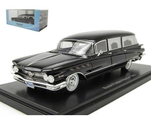 NEO SCALE MODELS NEO44689 BUICK ELECTRA BLACK HEARSE 1:43 Modellino